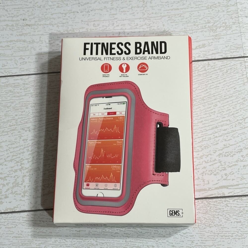 GEMS Pink Universal Fitness Armband